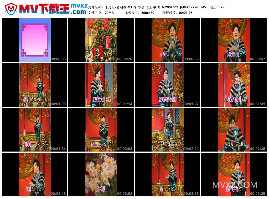 李丹红-喜迎春(MTV)_粤语_流行歌曲_MC902562